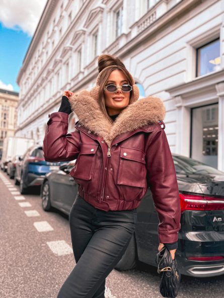 Jakna - WY2577YL / bordo - slika 8