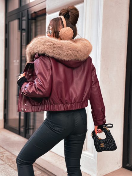 Jakna - WY2577YL / bordo - slika 10