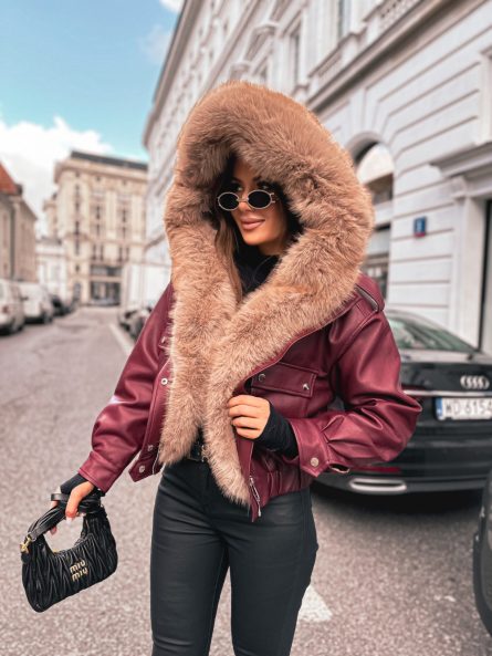 Jakna - WY2577YL / bordo - slika 9