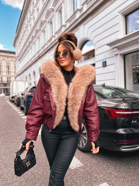 Jakna - WY2577YL / bordo - slika 6